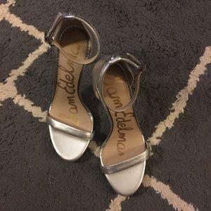 Sam Edelman silver Ariella Ankle Strap Sandal